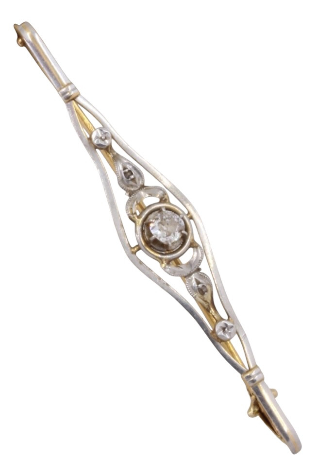 BROCHE ANCIENNE DIAMANTS