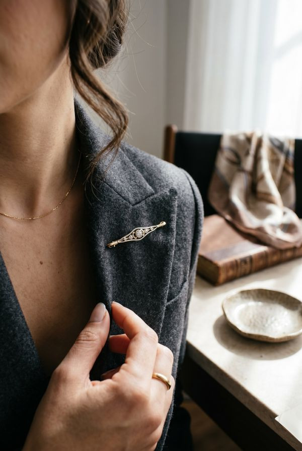 BROCHE ANCIENNE DIAMANTS