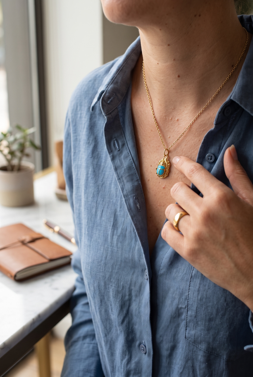 PENDENTIF SCARABÉE