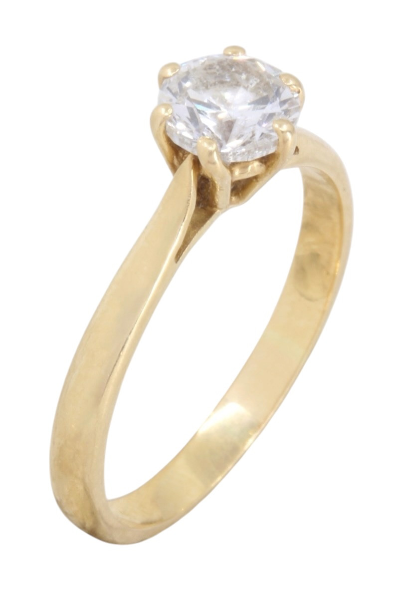 SOLITAIRE DIAMANT 0.78 CT