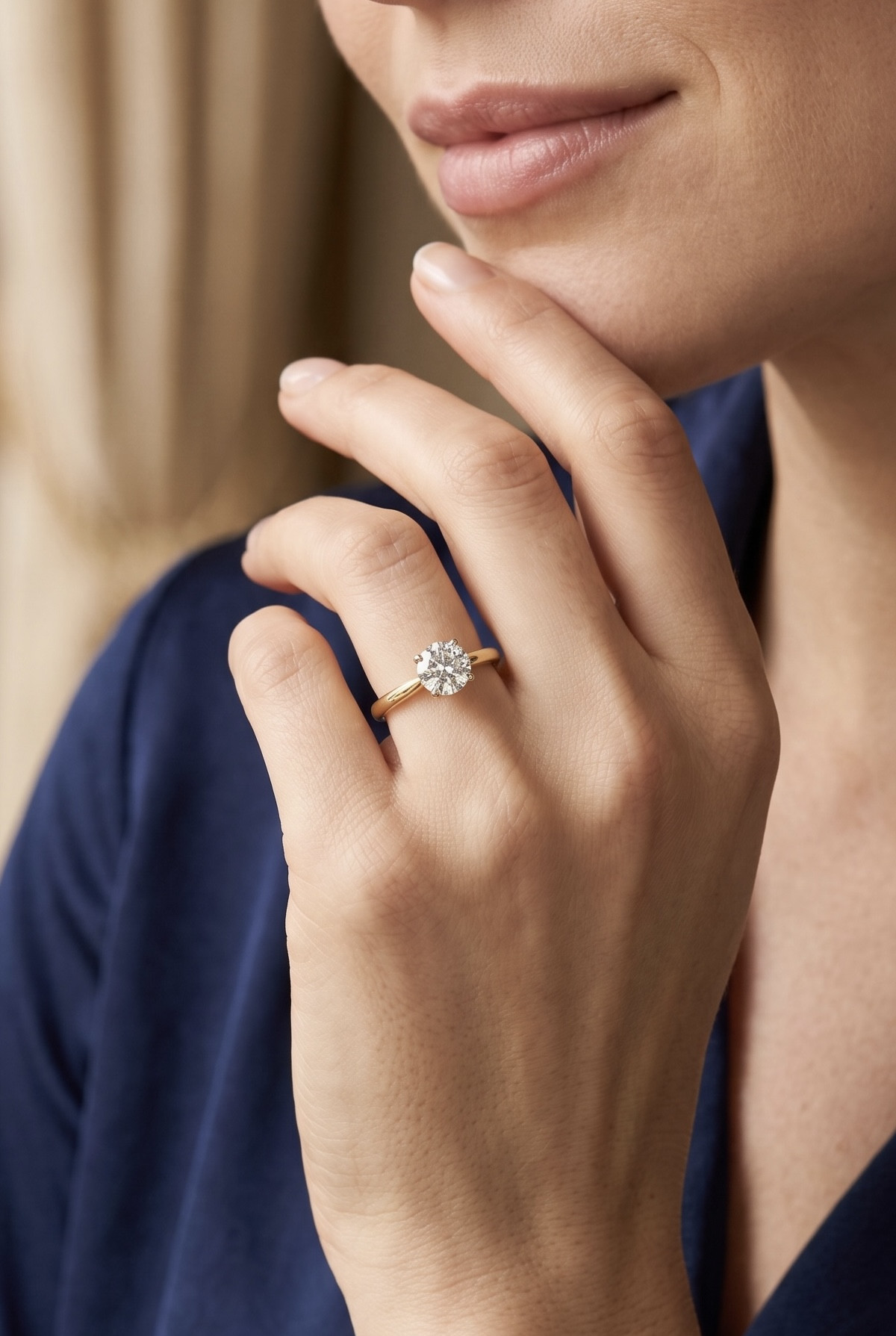 SOLITAIRE DIAMANT 0.78 CT