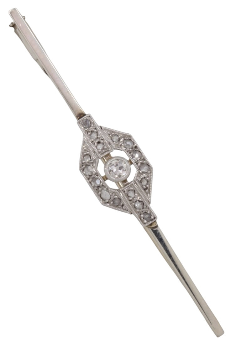 BROCHE BARRETTE DIAMANTS