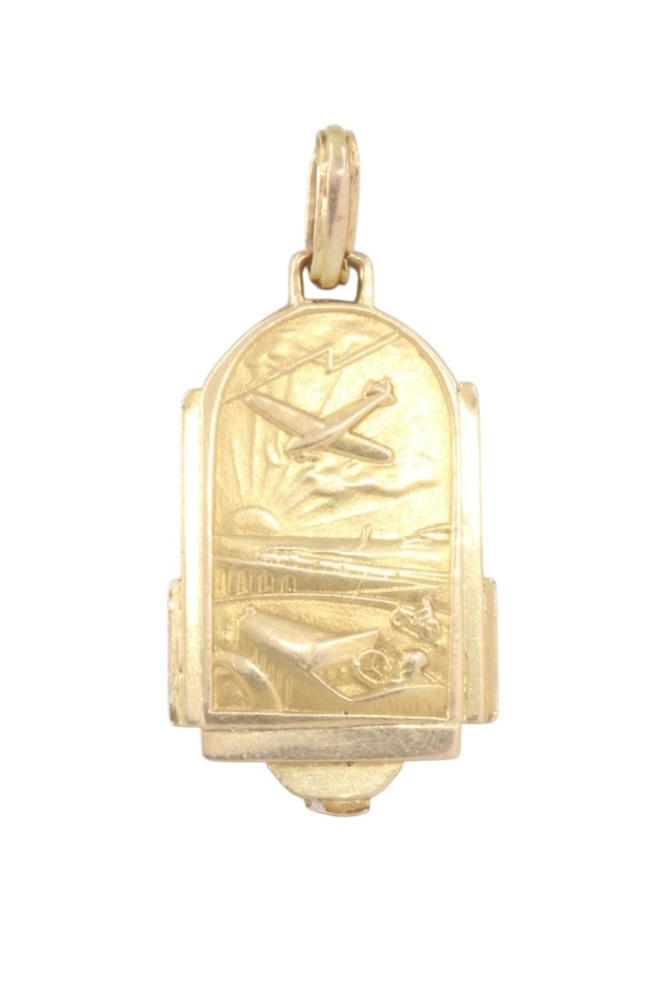 MÉDAILLE SAINT CHRISTOPHE ART DÉCO