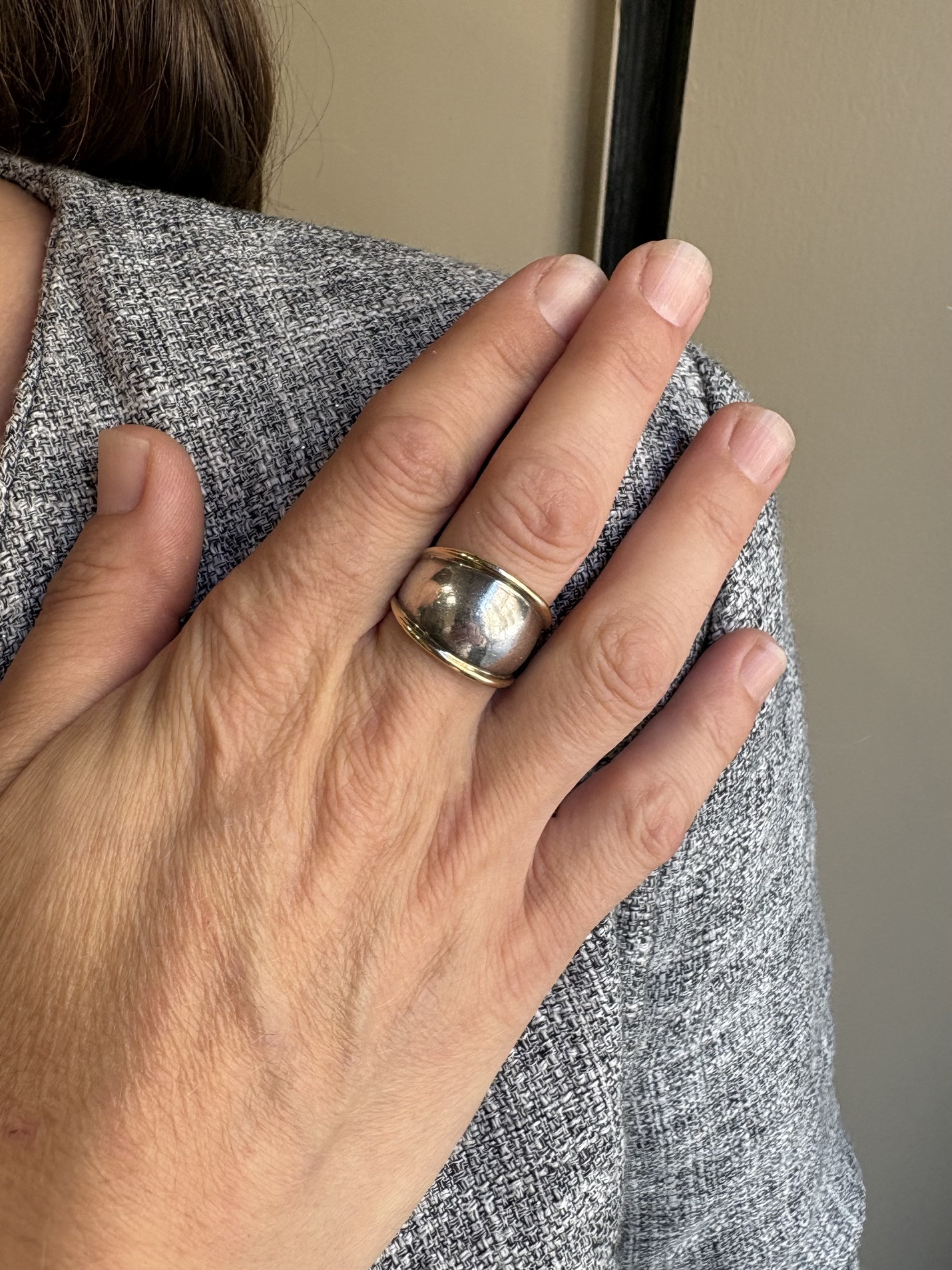 BAGUE OR ET ARGENT