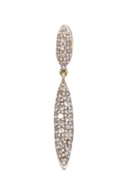 PENDENTIF GOUTTE PAVEE DIAMANTS