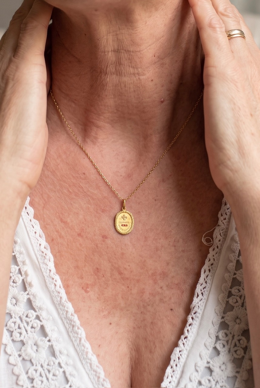 PENDENTIF MEDAILLE D'AMOUR A.AUGIS