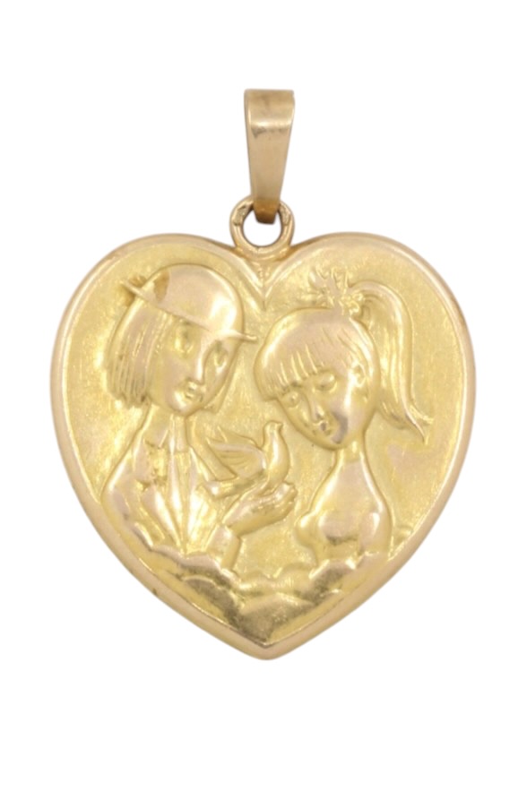 PENDENTIF MEDAILLE AMOUREUX DE PEYNET