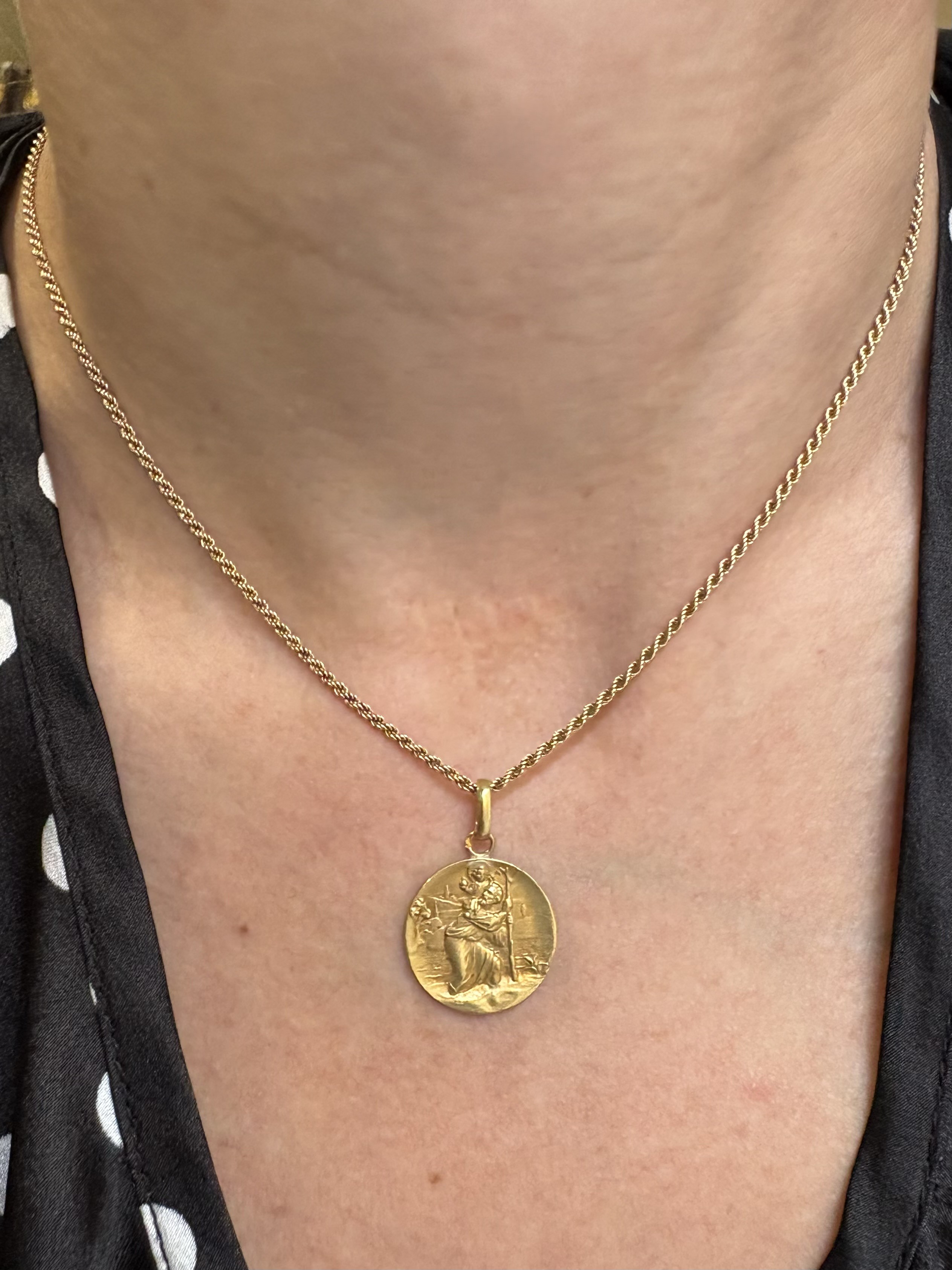 MEDAILLE SAINT CHRISTOPHE ANCIENNE